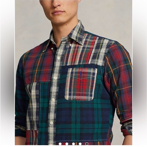 NWT POLO RALPH LAUREN
Men's Cotton Classic-Fit Plaid Oxford Fun Shirt - Picture 4 of 6